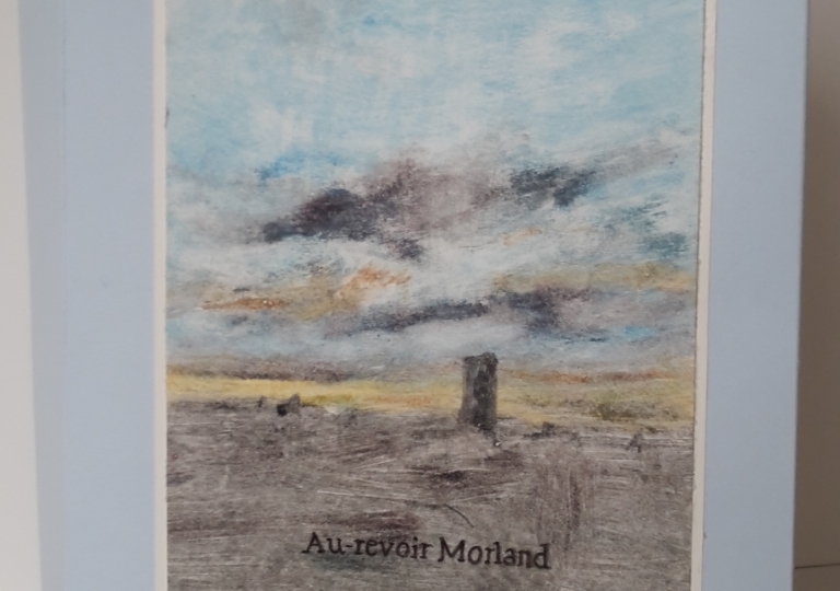 Adieu Morland, couverture, monotype