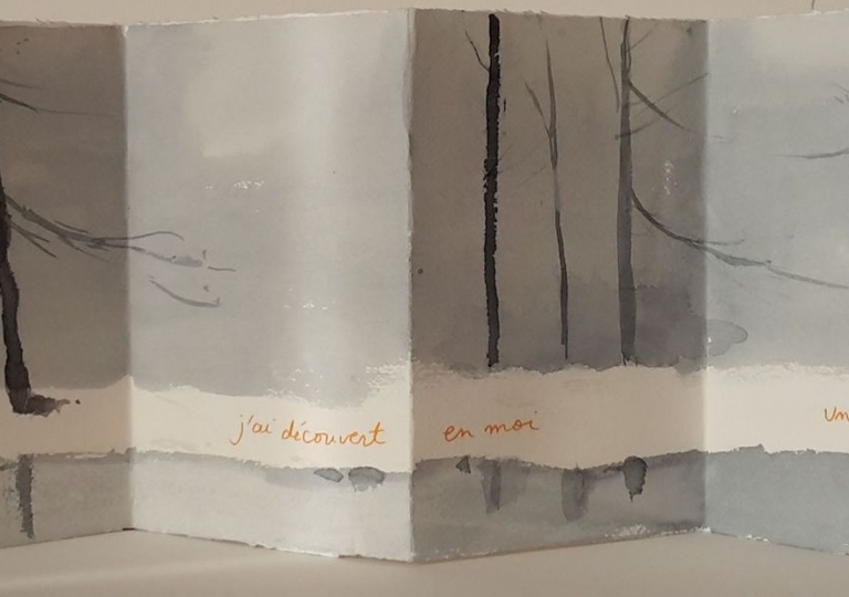 L'hiver et moi I, Albert Camus, aquarelle