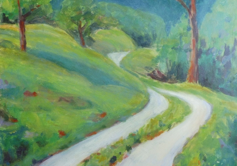 Chemin de Drôme, huile